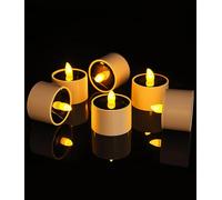 FAOKZE Velas solares para exteriores,Conjunto de 6 velas solares,Velas solares LED,para jardín, boda, cumpleaños, fiesta, decoración al aire libre