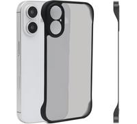 FAOMSEBS Funda para iPhone 17 sin bordes translúcida mate [sensación de metal desnudo] [ultrafina como nada] Funda de rápida disipación de calor para iPhone 17, funda rígida resistente a prueba de