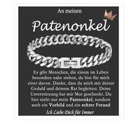 FAOMZQ Regalo para hombres, pulsera cubana con grabado para bonus papá padrastro, regalo para hijo, hermano, mi marido, para cumpleaños, día del padre, graduación, Navidad, San Valentín