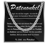 FAOMZQ Regalos para hombres, cadena de acero inoxidable para él, collar regalo para mi marido, amigo, hermano, hijo, papá, bono papá, cadena regalo para el día del padre, cumpleaños, día de San