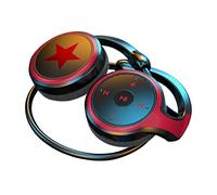 FAOONNMY Auriculares Inalámbricos Bluetooth 5.0, Cascos Deportivos con Gancho para Oreja & Reducción de Ruido de Micrófono, Soporta Tarjeta TF y Radio FM, Auriculares Estéreo Plegables MP3 Correr Red