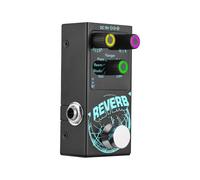 FAPAO Pedal de efectos de guitarra, reverberación digital, 9 reverberaciones diferentes, pedal de efectos de guitarra, acompañamiento, decaimiento/mezcla, perillas de control luminosas con interfaz de
