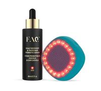 FAQ 301 Masajeador cuero cabelludo con sérum probiótico, Centella asiática, trébol rojo para fortalecer, recuperar y estimular crecimiento de cabello grueso y fuerte - 60 ml