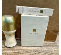 Far Away Avon - Lote de agua de perfume (50 ml, incluye bola y mini frasco de bola, 10 ml)