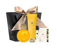Far Away Shine Eau de Parfum 50 ml, loción corporal de 125 ml, spray de bolsa de 10 ml, bolsa de regalo, muestra de fragancia, juego de 5 unidades