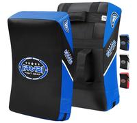 Farabi Sports Escudo pao MMA paos Muay Thai Artes Marciales Hook & Jab Boxeo Patadas Training Target paos Patadas Strike Kick Pad x 1 Unidad (Black/Blue)