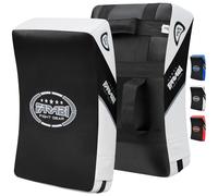 Farabi Sports Escudo pao MMA paos Muay Thai Artes Marciales Hook & Jab Boxeo Patadas Training Target paos Patadas Strike Kick Pad x 1 Unidad (Black/White)