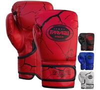 Farabi Sports Guantes de Boxeo para Niños - Guantes de Entrenamiento Junior 6, 8 oz Unisex para Kickboxing, MMA, Muay Thai, Manoplas y Saco de Boxeo (Rojo, 8-oz)
