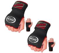 Farabi Sports niños Guantes de Entrenamiento sin Dedos para Gimnasio, Fitness, Boxeo, MMA, Muay Thai, con Protector en los Nudillos (Negro (Paquete Infantil de 2)