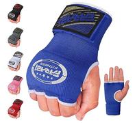 Farabi Sports niños Guantes de Entrenamiento sin Dedos para Gimnasio, Fitness, Boxeo, MMA, Muay Thai, con Protector en los Nudillos (Azul)