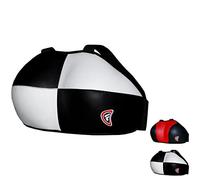 Farabi Sports Pecho de Mujer RGM Protector de Pecho Boxeo MMA Muay Thai Martial Art Equipo de protección Protector de Pecho (S/M, White/Black)