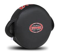 Farabi Sports Round Manoplas Boxeo Mitts de Cuero Almohadillas Boxeo Black Manoplas de Boxeo MMA Muay Thai Taekwondo Kickboxing Training Boxing Pads (Black)
