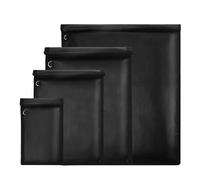 Faraday Bag - Paquete de 4 - Bolsa de bloqueo de señal impermeable e ignífuga para laptop, tablet, teléfono, llave de coche - Funda antirrobo y antiseguimiento Faraday Cage