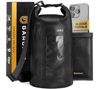 Faraday bolsa impermeable: jaula EMP impermeable para portátiles y teléfonos, grandes bolsas Go Dark, negro