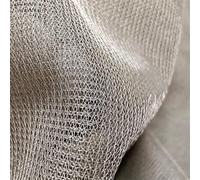 Faraday Tela ultrafina transpirable de fibra de plata de protección contra la radiación EMF/RFID/EMI/RF Material de bloqueo Red de gasa conductora para blindaje de ropa Cortina Canopy (Color: Plata,