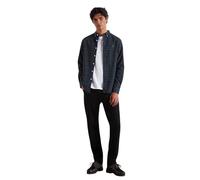 Farah Brewer Check - Camisa de Manga Larga de algodón orgánico para Hombre, Talla S, Color Verde perenne