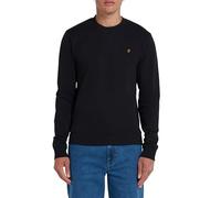 Farah Tim Crew Sudadera, Negro, XL para Hombre
