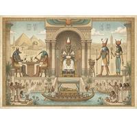 Faraón del Antiguo Egipto Puzzle De Madera 500 Piezas Adultos Y Niños,Desafío,14 Años+,Deco Pared,Rompecabezas,Madera,Regalo Ideal,Anti-estrés,Relax,Reto,Educativo (52x38cm)