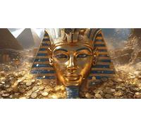 FaraóN Diamond Painting Adultos, Diamond Painting Egipto Pintura Diamante Patrón 5D DIY Punto de Cruz Diamante Dibujos con Diamantes Manualidades Adultos para Decoracion Hogar 30x60cm -bby2603I4