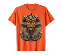 Faraón Egipcio Antiguo Cara sarcófago Egipto Camiseta, Hombre, Naranja, S