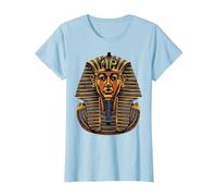 Faraón Egipcio Antiguo Cara sarcófago Egipto Camiseta, Mujer, Azul Bebé, S
