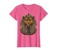 Faraón Egipcio Antiguo Cara sarcófago Egipto Camiseta, Mujer, Rosa Jaspeado, S