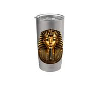 Faraón Egipcio Antiguo Egipto Rey Arqueología Arte Vaso térmico de acero inoxidable de doble pared