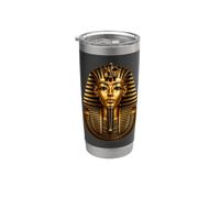 Faraón Egipcio Antiguo Egipto Rey Arqueología Arte Vaso térmico de acero inoxidable de doble pared