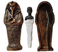 Faraón Egipcio Ataúd Khufu Pyramid Pharaoh Sarcófago Ataúd Y Figuras De Momia Decoración del Hogar