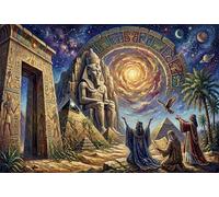 Faraón Egipcio Tutankamón Puzzle 1000 Piezas Adultos Y Niños,14 Años+,Deco Pared,Regalo Ideal,Rompecabezas,Premium,Cartón,Anti-estrés,Relax,Desafío,Reto,Educativo 38x26cm