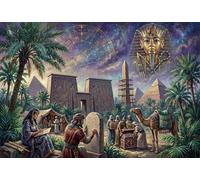 Faraón Egipcio Tutankamón Puzzle 1000 Piezas Adultos Y Niños,Regalo Ideal,14 Años+,Desafío,Rompecabezas,Premium,Cartón,Deco Pared,Anti-estrés,Relax,Reto,Educativo 70x50cm