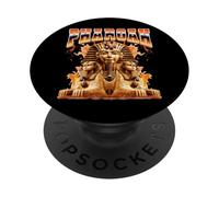 Faraón Rey Antiguo Egipto 90s Bootleg Style PopSockets PopGrip Adhesivo