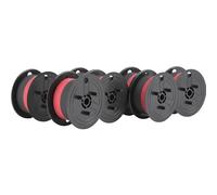 Farbbandfabrik - Cinta entintada compatible con Star Micronics DP 8340 S como doble bobina Star Micronics DP 8340 S (5 unidades), color negro y rojo