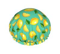 Farbe 1 Luxus-Duschhaube für Frauen, Geparden-Sonnenblume, wasserdicht, wiederverwendbar, waschbar und atmungsaktiv, modische Duschhaube mit Gummizug, einfach zu tragen, geeignet für langes, kurzes, l