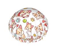 Farbe 3 Luxus-Duschhaube für Damen, bunter Seestern, wasserdicht, wiederverwendbar, waschbar und atmungsaktiv, modische Duschhaube mit Gummizug, einfach zu tragen, geeignet für langes, kurzes, lockige