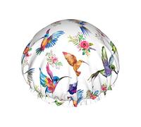 Farbe 4 Luxus-Duschhaube für Damen, Lazy Koala, wasserdicht, wiederverwendbar, waschbar und atmungsaktiv, modische Duschmütze mit Gummizug, einfach zu tragen, geeignet für langes, kurzes, lockiges Haa