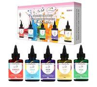 Farbello Colorante Alimentario Líquido - 5 × 60 g | Colorantes Alimentarios a Base de Agua | Colores Comestibles para Tartas, Cremas, Bebidas y Postres | Altamente Pigmentado, Calidad Profesional