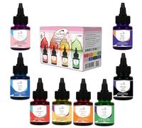 Farbello Colorante Alimentario Líquido - 8 × 25 ml | Colorantes Alimentarios a Base de Agua | Colores Comestibles para Tartas, Cremas, Bebidas y Postres | Halal, Alta Pigmentación, Calidad Profesional