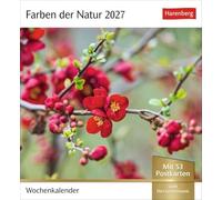 Farben der Natur Postkartenkalender 2027 - Wochenkalender mit 53 Postkarten: Farbenprächtige Naturaufnahmen in einem Fotokalender im Postkartenformat. Tischkalender zum Aufstellen mit 53 Postkarten