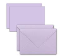 FarbenFroh by GUSTAV NEUSER 25x Tarjetas con sobre Juego de tarjetas individuales DIN A7-10,5x7,3 cm Morado con sobres para cartas C7 Adhesivo húmedo Etiquetas de regalo ideales