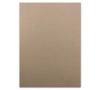 FarbenFroh - Lote de 50 hojas de papel DIN A4, Cappuccino (marrón), 110 g/m², 21 x 29,7 cm, cartulina fina, cartulina cuché, papel para manualidades, papel de carta - FarbenFroh
