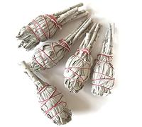 Farbenwald Salvia Blanca, 5 manojos para sahumar, 11 cm Largo Aprox., de California, Varillas, Salvia apiana, Incienso