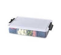 Farberware Build-A-Board - Caja de aperitivos de polietileno con tapa para tabla de cortar y asas de bloqueo, 11 compartimentos para aperitivos y embutidos, apta para lavavajillas, 11 x 16 pulgadas