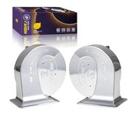 FARBIN Bocina de aire de doble tono para motocicleta, 12 V, kit de bocina eléctrica universal para camiones, coches, motos, barcos, todos los vehículos de 12 V, 130 dB, tono bajo, tono alto, cuerno de