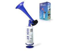 FARBIN - Cuerno de soporte para bomba de bocina de aire portátil, cuerno de niebla, soporte manual fuerte señal de mano bocina de seguridad barco para fiestas, camping, eventos deportivos nunca se