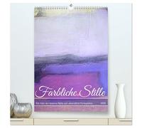 Farbliche Stille - Ein Jahr der inneren Ruhe mit abstrakten Farbspielen (hochwertiger Premium Wandkalender 2026 DIN A2 hoch), Kunstdruck in Hochglanz: Ruhige abstrakte Kompositionen mit Gouache