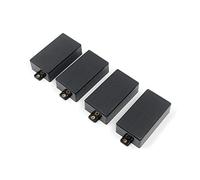 FarBoat Instrument Accessories - Funda de plástico para guitarra (4 unidades), color negro