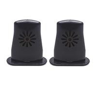 FarBoat Instrument Accessories - Humidificador ovalado de plástico negro para guitarra acústica, paquete de 2