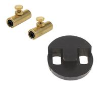 FarBoat Instrument Accessories - Tubo supresor de silencio ajustable para violonchelo, tono dorado de lobo desaparecido, 0.94 x 0.35 pulgadas, paquete de 2
