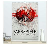 Farbspiele - Akt im Rausch der Farben (hochwertiger Premium Wandkalender 2026 DIN A2 hoch), Kunstdruck in Hochglanz: Bodypaintings, kunstvolle Aktfotografie